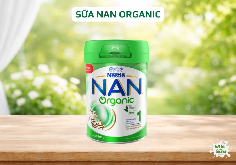 sữa nan organic sử dụng nguyên liệu hữu cơ, an toàn lành tính
