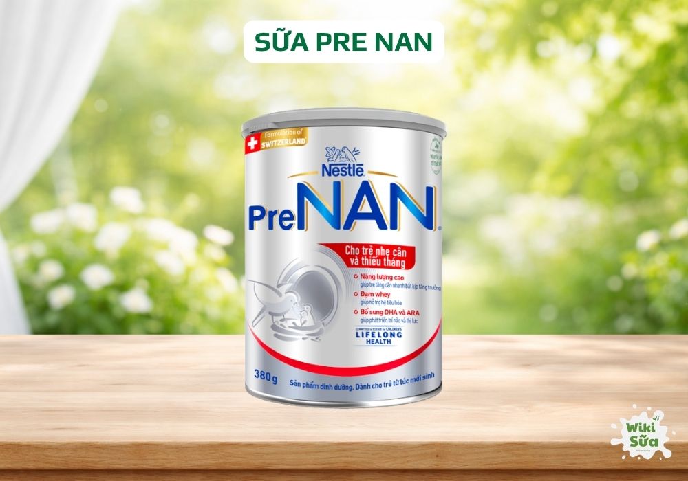 sữa pre nan cung cấp dinh dưỡng cao, hỗ trợ tăng cân
