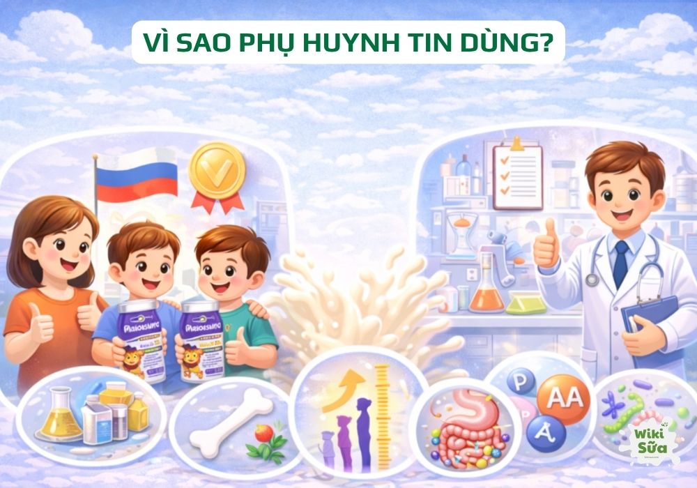 lí do phụ huynh chọ sữa nước pediasure nga