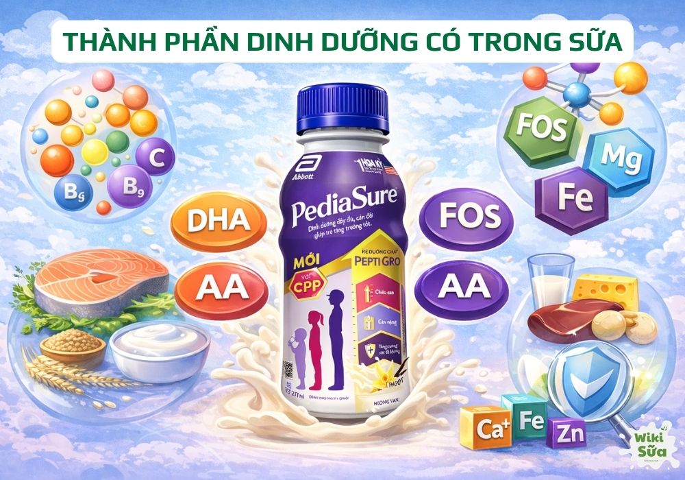 thành phần dinh dưỡng trong sữa nước pediasure nga