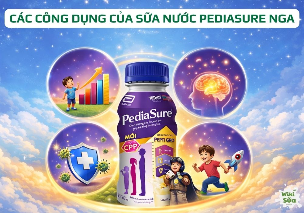 công dụng của sữa nước pediasure nga