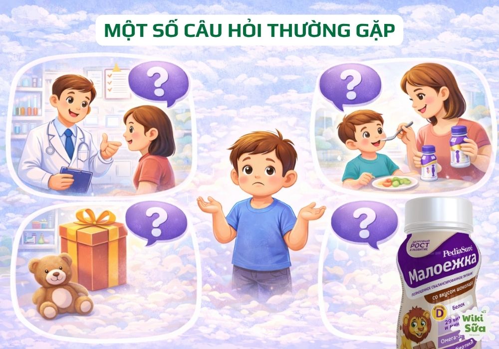 câu hỏi thường gặp về sữa nước pediasure nga