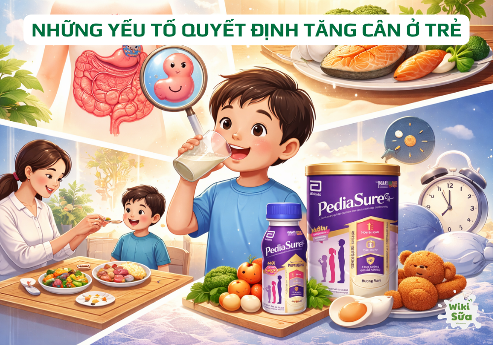 dĩnh dưỡng ảnh hưởng đến khả năng tăng cân của trẻ