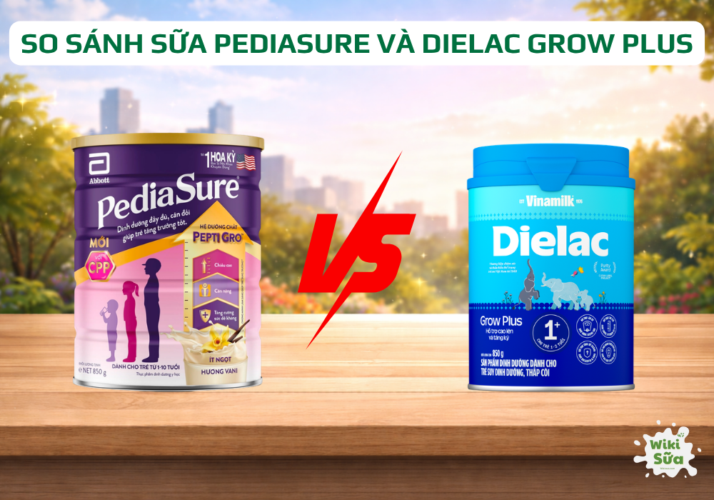 so sánh sữa pediasure và dielac grow plus
