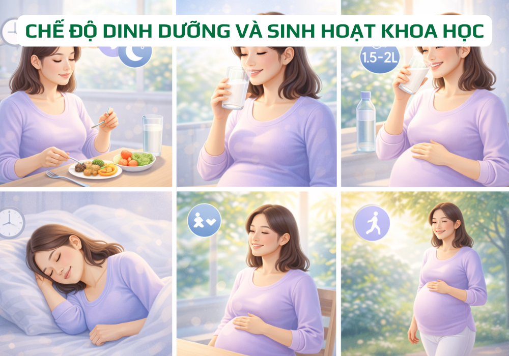 Mẹ bầu uống sữa Similac Mom kết hợp chế độ sinh hoạt giúp hấp thu tốt hơn