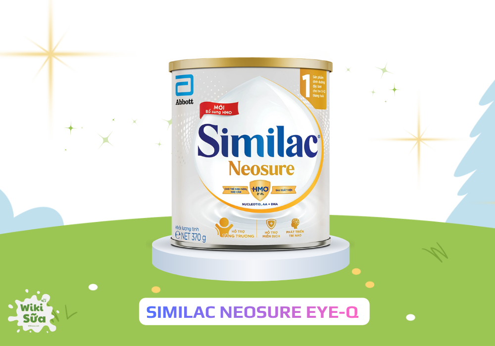 Sữa Similac Neosure Eye-Q với hệ dưỡng chất Eye-Q giúp phát triển trí não và hỗ trợ tăng cân hiệu quả. (Nguồn: Wiki Sữa)