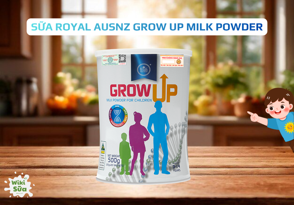 Sữa Royal Ausnz Grow Up – Bonepep hỗ trợ phát triển chiều cao và tăng hấp thu canxi cho trẻ 5 tuổi 