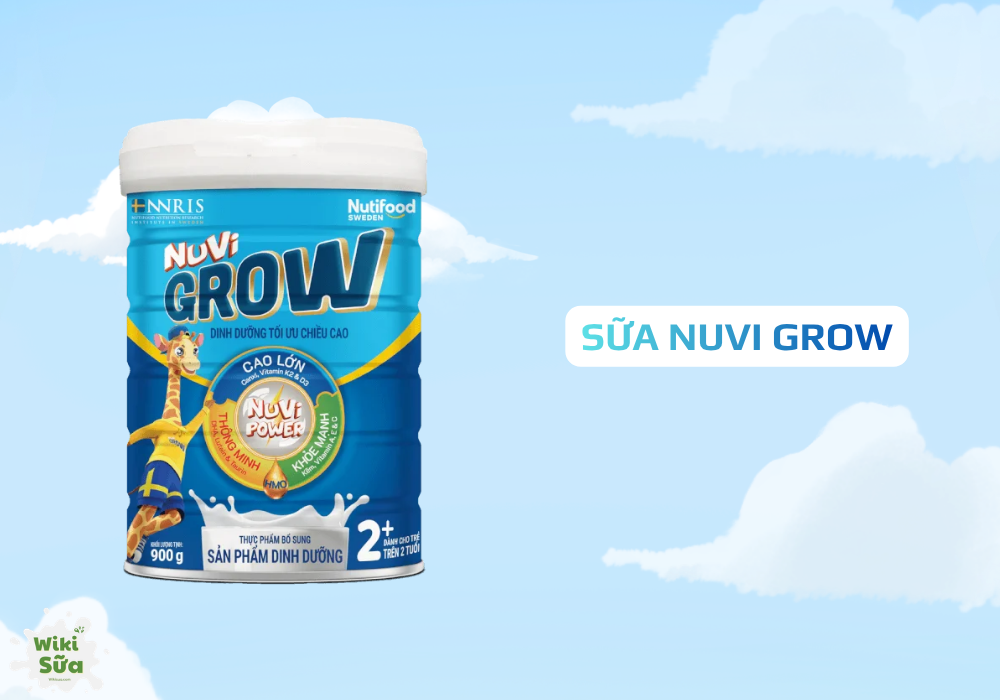 Sữa Nuvi Grow – hỗ trợ phát triển chiều cao và trí não, giúp xương chắc khỏe và hấp thu tốt hơn 
