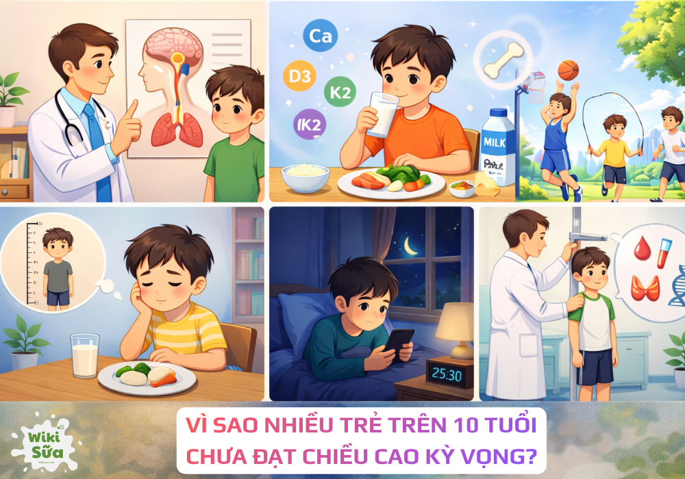 Những lý do trẻ trên 10 tuổi không đạt chiều cao như kỳ vọng 
