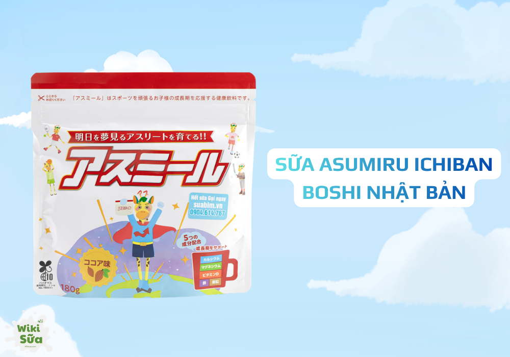Sữa Asumiru Ichiban Boshi Nhật Bản – ZAP kết hợp Triple Calcium hỗ trợ tăng chiều cao và hấp thu canxi hiệu quả (Nguồn: Wiki Sữa)