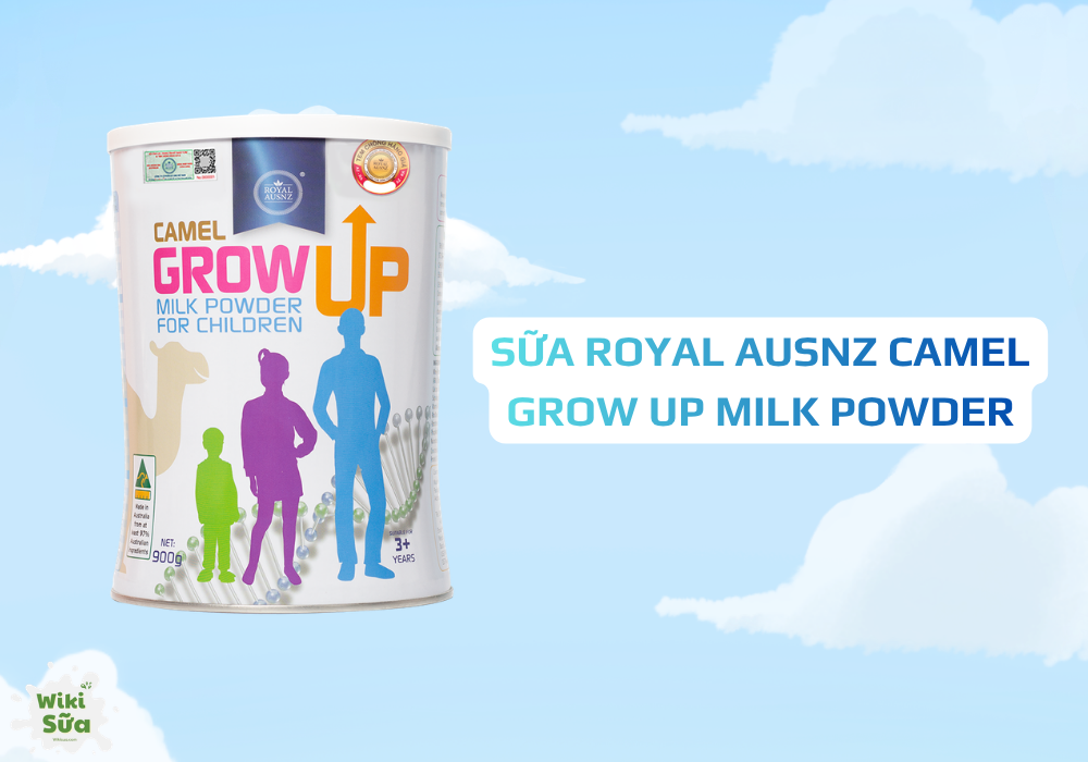 Sữa Royal Ausnz Camel Grow Up – sữa lạc đà giàu Lactoferrin, DHA, ARA hỗ trợ chiều cao và miễn dịch