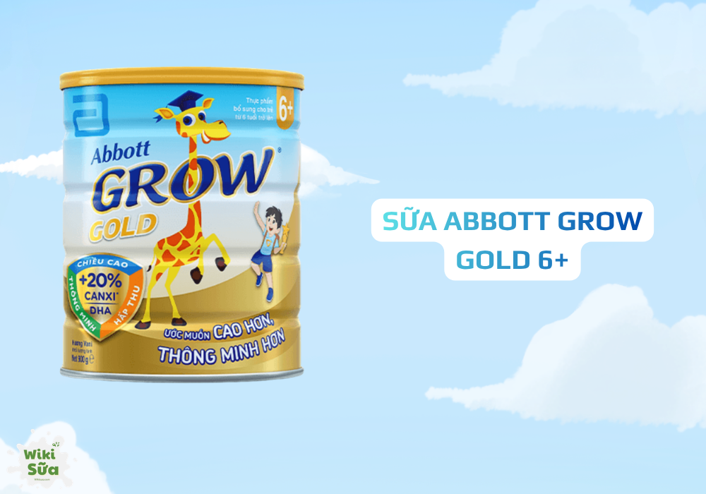Sữa Abbott Grow Gold 6+ – bổ sung canxi, D3 cùng DHA và chất xơ kép hỗ trợ chiều cao và tiêu hóa 