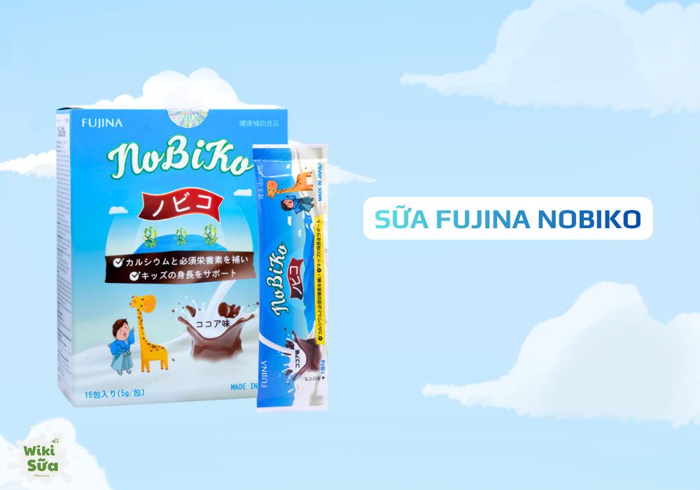 Sữa Fujina Nobiko – canxi tảo biển kết hợp vitamin D3 và DHA hỗ trợ phát triển chiều cao và xương chắc khỏe 