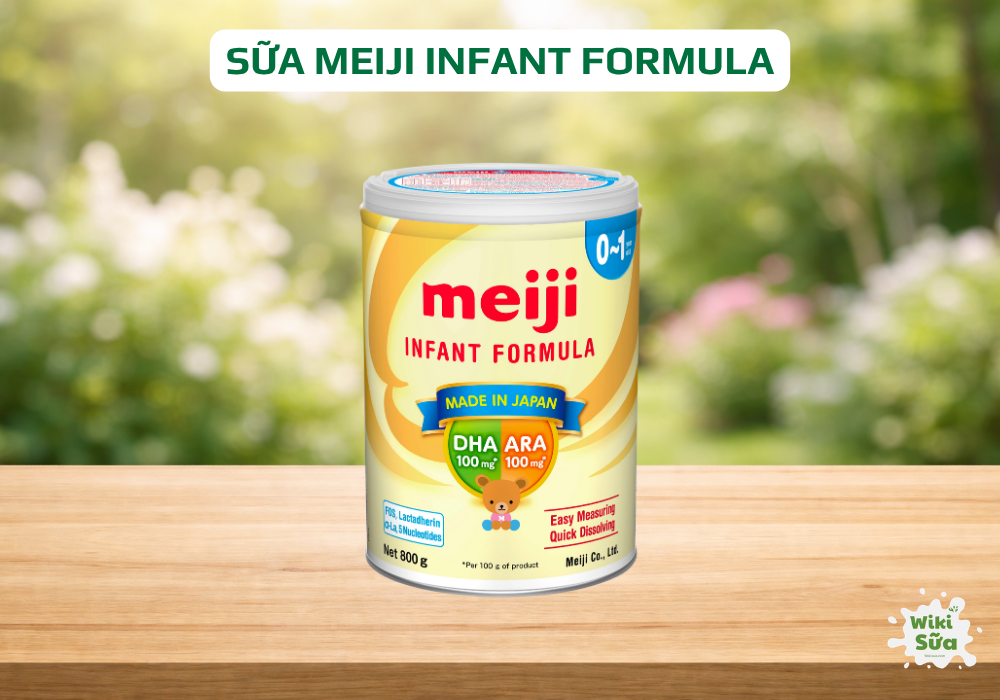 Sữa Meiji Infant Formula hỗ trợ tiêu hóa nhẹ nhàng, gần giống sữa mẹ