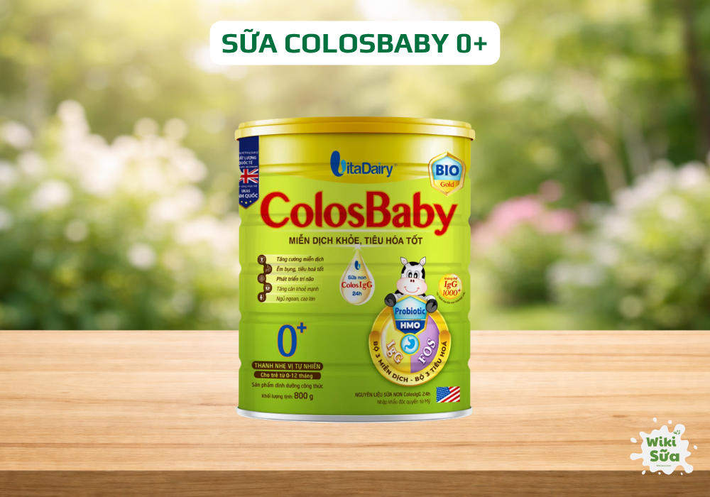 Sữa ColosBaby 0+ bổ sung kháng thể, hỗ trợ tiêu hóa khỏe mạnh