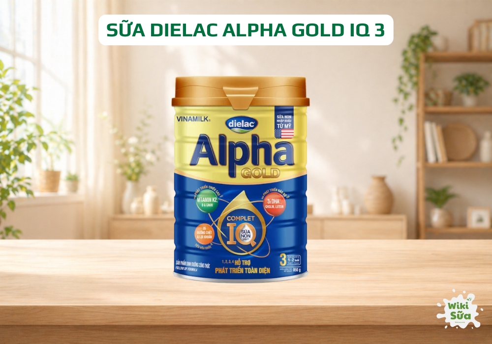 Sữa Dielac Alpha Gold IQ 3 cho trẻ từ 1-2 tuổi