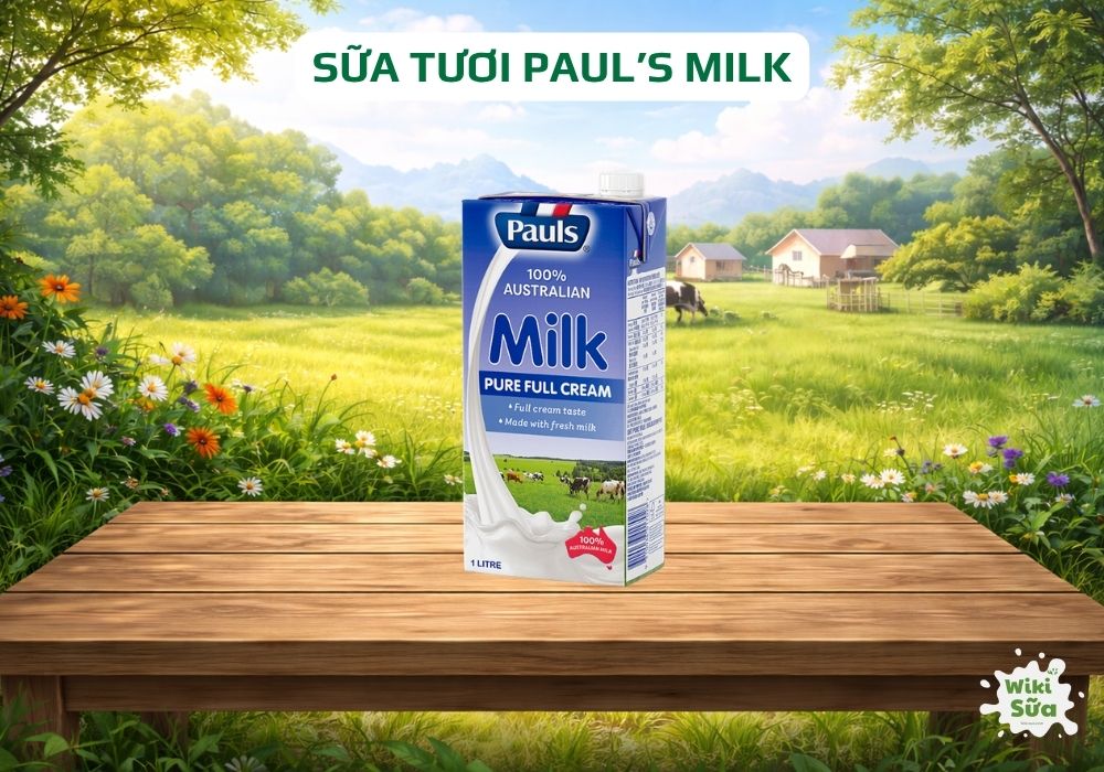 Paul’s Milk sữa tươi nhập khẩu, vị đậm đà, giàu năng lượng