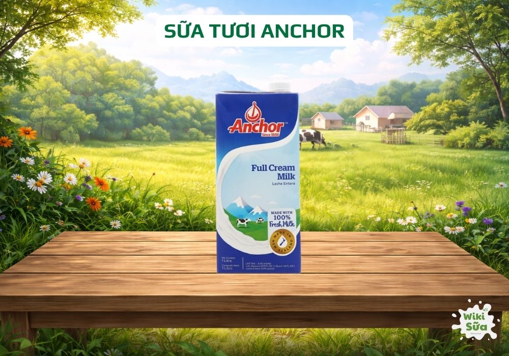 Anchor sữa tươi nguyên kem, nổi bật chất lượng New Zealand