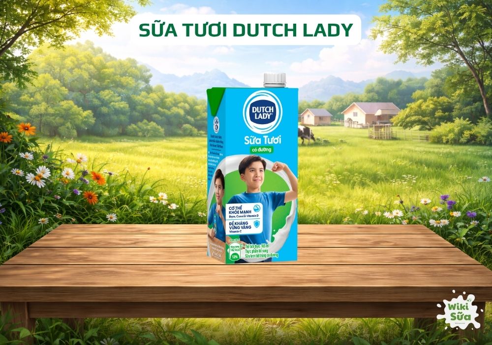Dutch Lady sữa tươi bổ dưỡng, hương vị thơm ngon