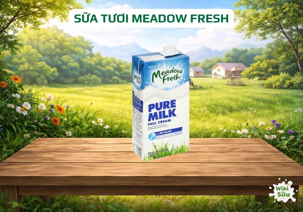 Meadow Fresh sữa tươi nguyên chất, vị béo nhẹ, chất lượng cao