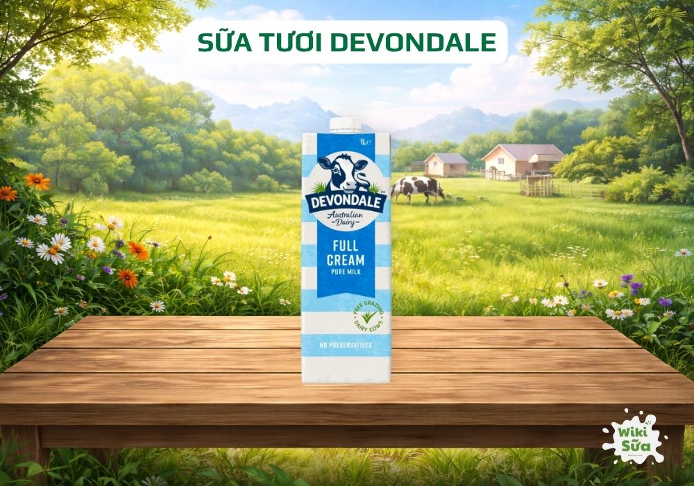 Devondale sữa tươi nguyên kem đạt chuẩn chất lượng Úc