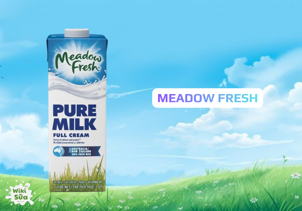 Meadow Fresh – sữa tươi không đường nhập khẩu giàu canxi, phù hợp mẹ bầu. 