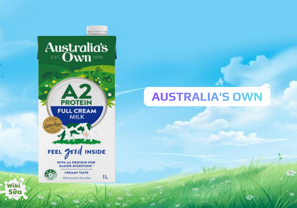 Australia’s Own – sữa tươi nhập khẩu Úc, không chất bảo quản, lựa chọn an tâm cho mẹ bầu trong thai kỳ. 