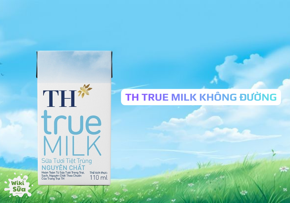 TH true MILK – sữa không đường vị tự nhiên, giúp mẹ bầu bổ sung canxi và protein cần thiết trong thai kỳ. 