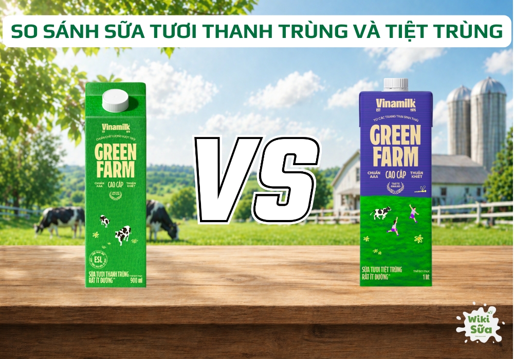 so sánh sữa thanh trùng và tiệt trùng