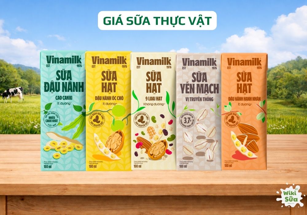giá sữa thực vật vinamilk