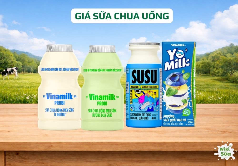 giá sữa chua uống vinamilk