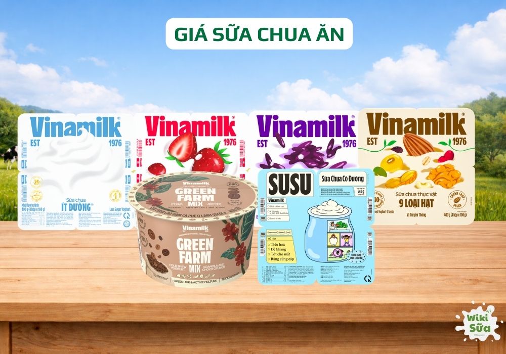 giá sữa chua ăn vinamilk