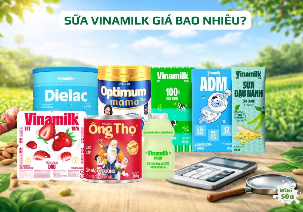sữa vinamilk giá bao nhiêu