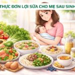 Thực đơn lợi sữa cho mẹ sau sinh