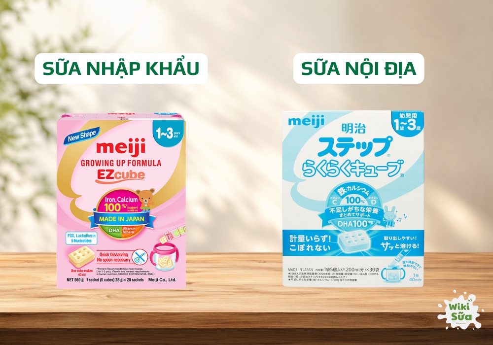 Sữa Meiji Growing Up Formula EZcube cho trẻ từ 1–3 tuổi