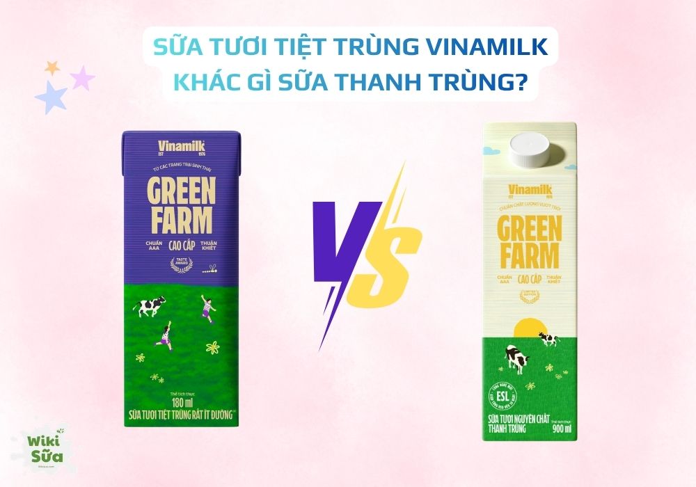 Sữa tươi tiệt trùng Vinamilk và sữa thanh trùng khác nhau chủ yếu ở công nghệ xử lý nhiệt và điều kiện bảo quản