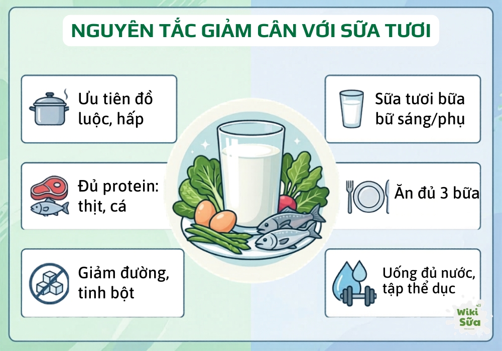 nguyên tắc xây dựng thực đơn giảm cân